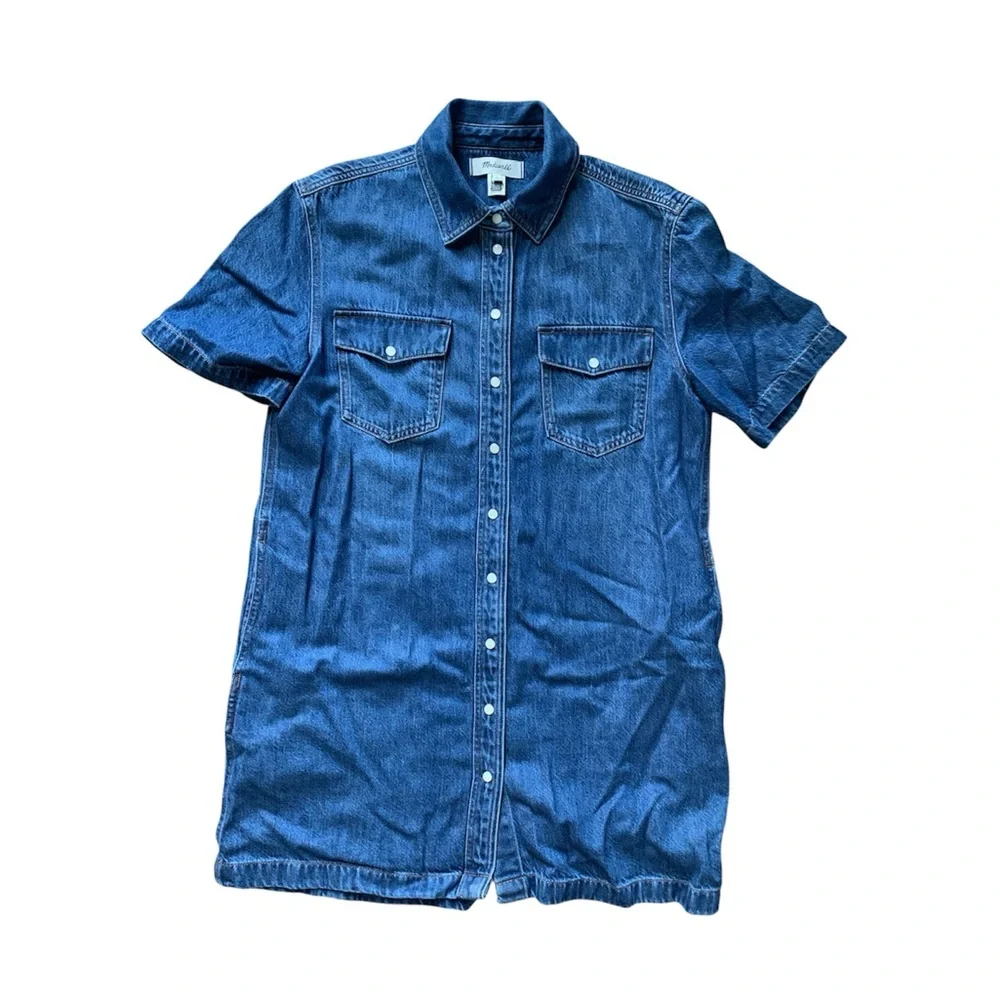 Madewell Denim Mini Dress - Picture 3 of 7